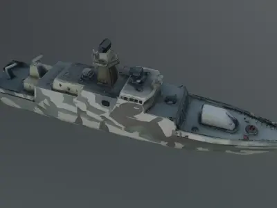 patrol boat 3D model