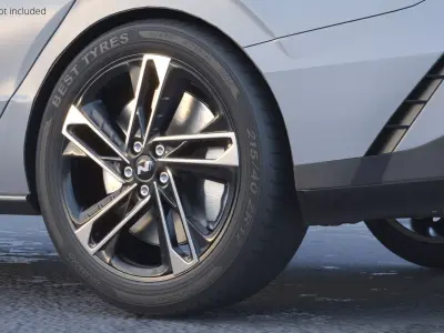 Hyundai Sonata Sport Wheel Rim 3D model purchase