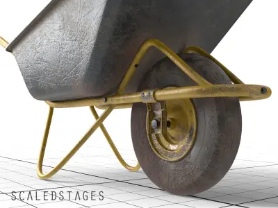 garden assets Low-poly 3D model