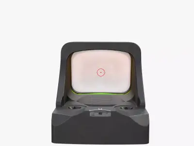 Holosun HS507K X2 red dot sight Low-poly 3D model