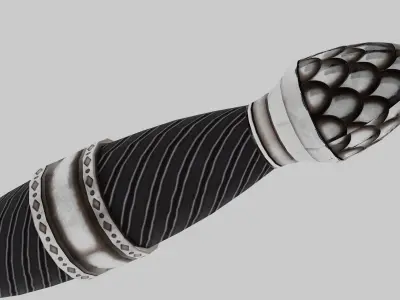 OB 00 09 vampire hunter dagger Low-poly 3D model