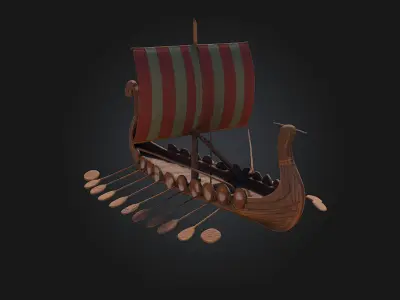 Viking Longship  Sail into Legends 3D model