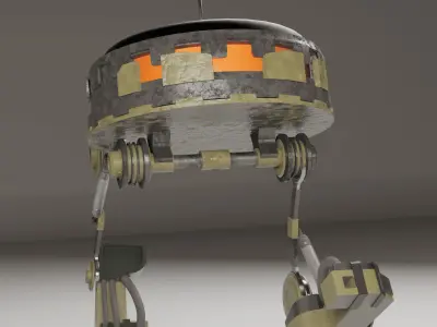  RoBi the robot Low-poly 3D model