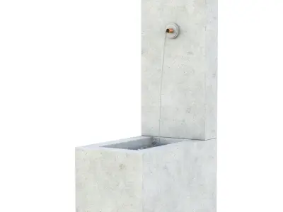 Bird Element Fountain 3D model
