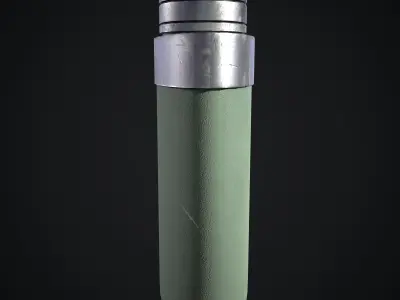 Army Flask Low-poly 3D model