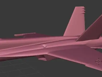 F-18 Super Hornet - divided 3D print model