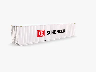 40ft Shipping Container DB Schenker 3D model