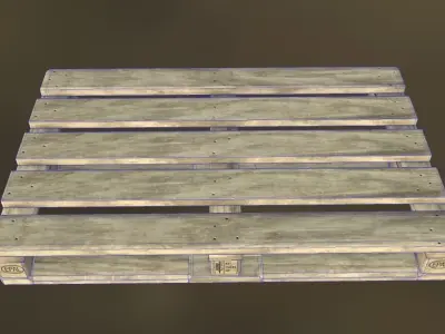 Euro Pallet Low-poly 3D model buy