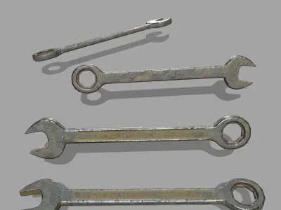 wrenc wrench Low-poly 3D model