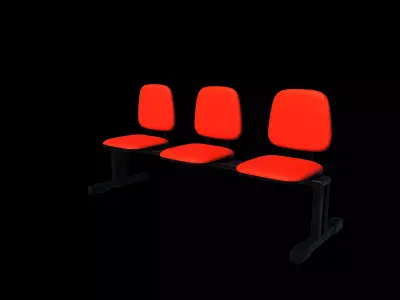 Longarina chair 03 3D model