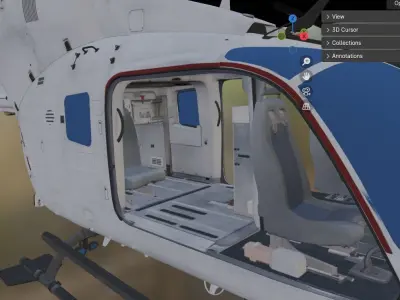 helicopter Low-poly 3D model by ndt5292 - Low-poly