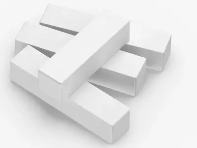 Cardboard Box Set 01 07 3D model