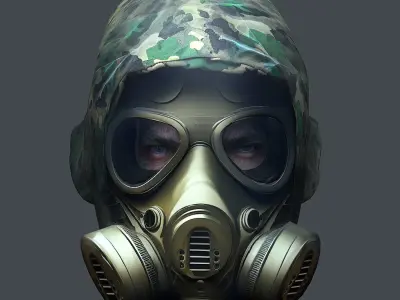 Helmet 3d model military combat Military scifi Low-poly 3D model Low-poly 3D model order