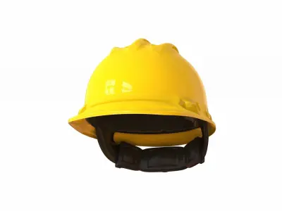 Safety Worker Helmet Low-poly 3D model