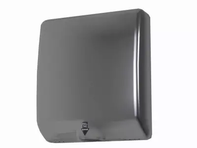 Automatic Hand Dryer Stainless Steel Wall Mounted Restroom Dryer Low-poly 3D model