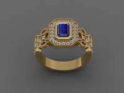 Women Ring 3D print model