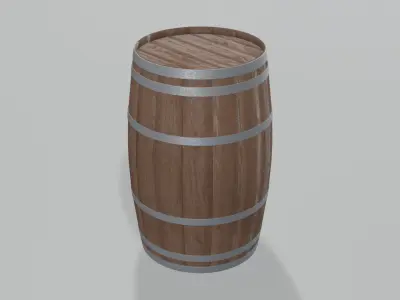 Heavy Toasted Rundlet Barrel 3D model