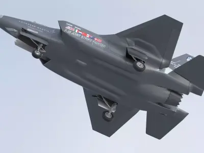 Lockheed Martin F-35 Lightning II Low-poly 3D model buy