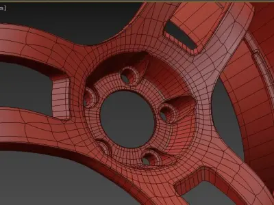 Super Advan RACING Ver 2 wheel 3D model