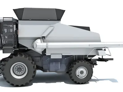 Combine Harvester 3D model 6