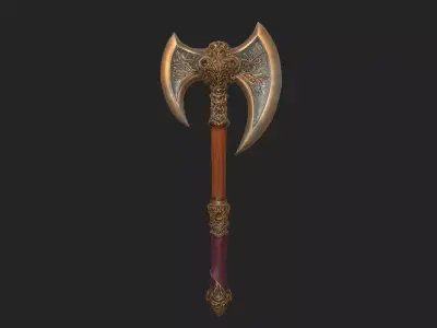 axe 3D Model 001 Low-poly 3D model