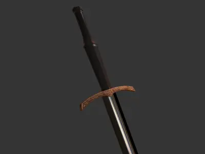 Norse Sword PBR Low-poly 3D model