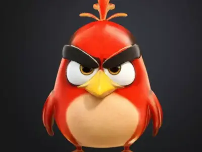 Angry Bird 3D Model Free 3D model