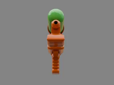 Water Gun one hand 06 Low-poly 3D model