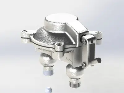 Efficient diaphragm pump 3D print model