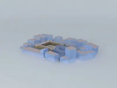 Castle-fortress of Santa Pola. Urban Environment Free 3D model