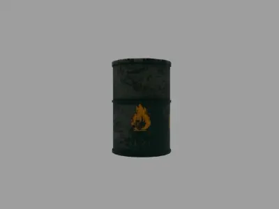 Oil barrel  Free low-poly 3D model purchase