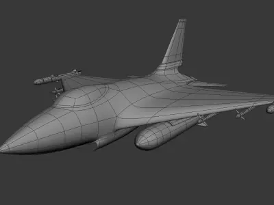 F16 Fighter Plane Free 3D model