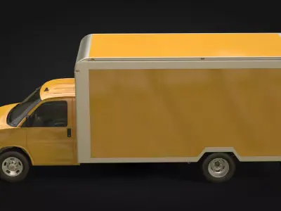 Chevrolet Express Box Truck 3D model purchase