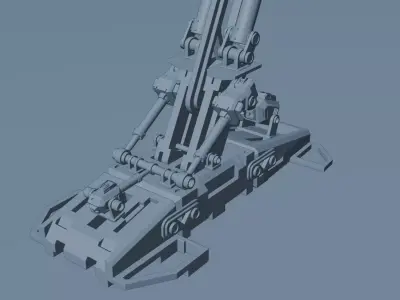 Landing Gear Low-poly 3D model