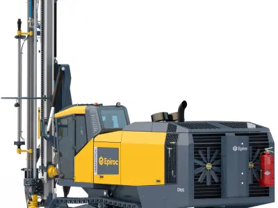 Surface drill rig for quarrying and mining Smartroc D65 3D model