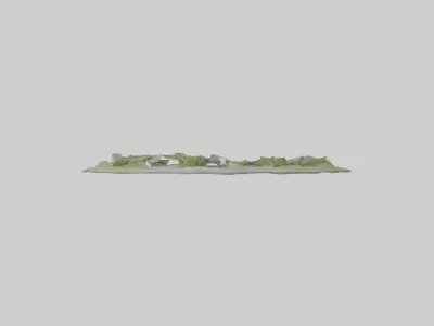 Pond Model Low-poly 3D model