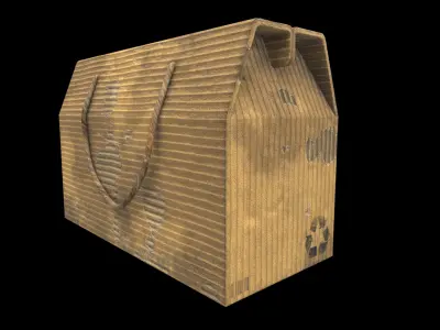 cardboard box 3D model