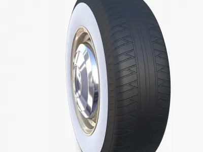 Generic 60s Car Wheel 3D model