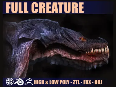 3D Model Of Sea Dragon-3D Model of Creatures- Free low-poly 3D model purchase