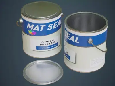 Paint Can 2A Low-poly 3D model