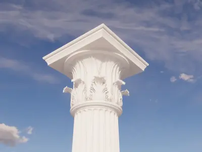 Corinthian Column Tower of the Wind 3D model