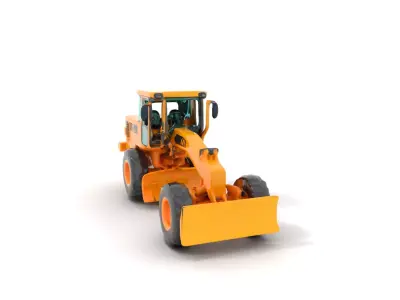 Vibrant Bulldozer model pack Low-poly 3D model