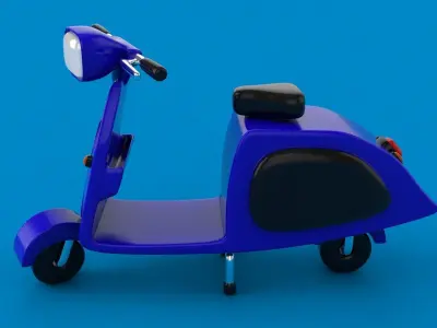 Scooter Free 3D model buy