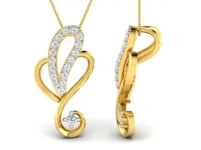 Steady unique design earring pair 3D print model