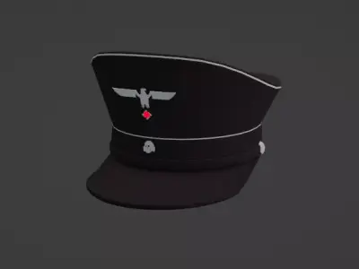 NZI officer hat 3d Low-poly 3D model