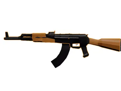 akm low poly  3D model