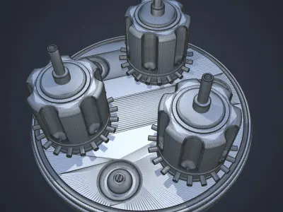 Sci-fi asset 4 - high poly 3D model