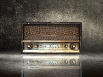 Old Radio 1  maresal3d  Low-poly 3D model