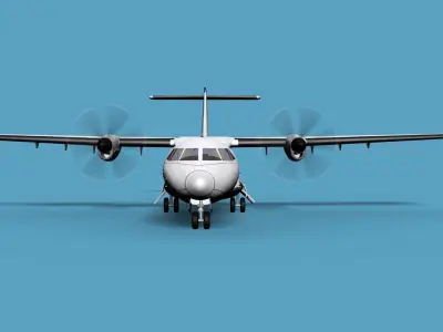 ATR  ATR-42-500 Japan Air Commuter 3D model