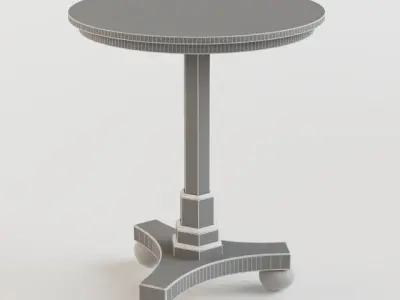 Masterpiece Antique Cherry Accent Table 3D model